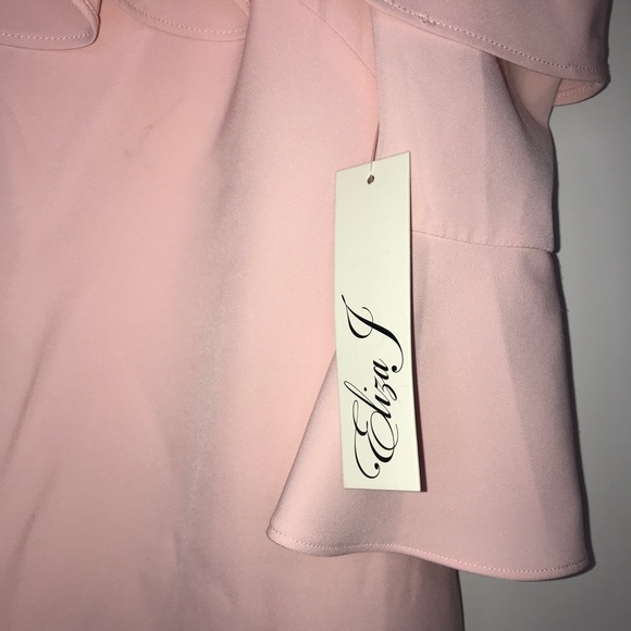 Eliza J Cold Shoulder Ruffle Cocktail Dress - Picture 10 of 16